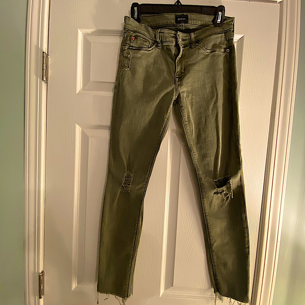 Hudson Distressed Skinny Jeans